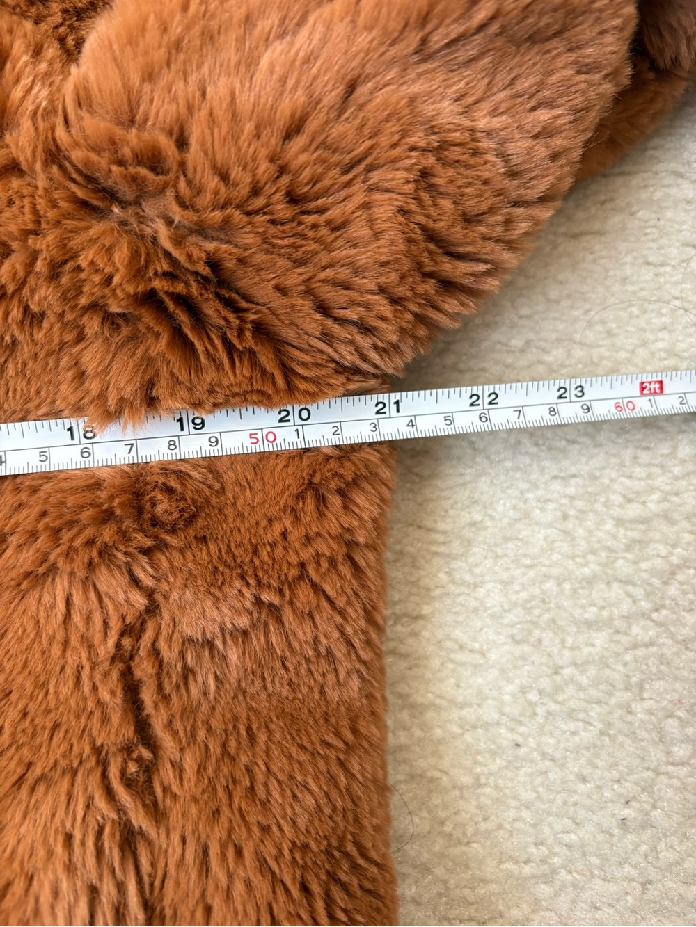 Comptoir des Cotonniers Faux Fur Teddy Jacket Brown XXS FR 34 (fits sz S easily) - Picture 3 of 7